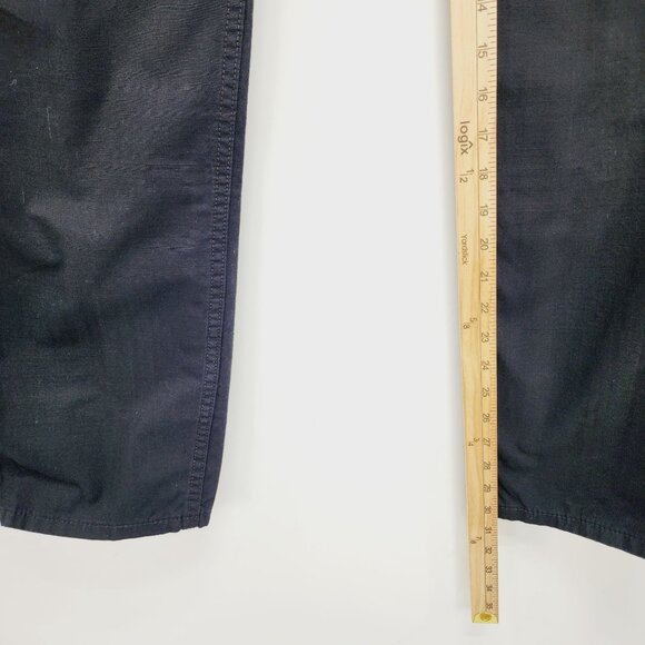 Levis 505 Regular Fit Mens Jeans W34 L32  Straight Leg Dark Black Denim - Picture 10 of 10